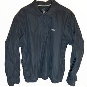 Izod mesh windbreaker golf collared 90s vintage vibes size large